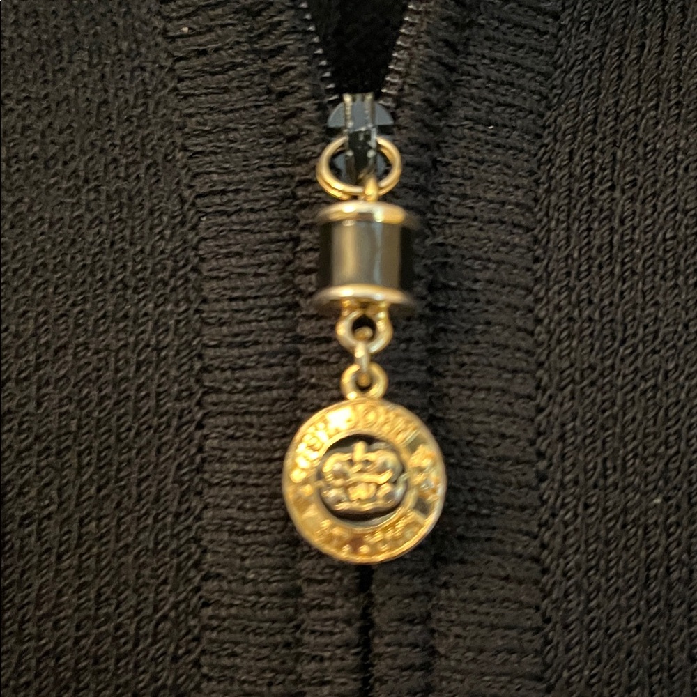 St. John Collection Basic Black Ribbed Knit Zippe… - image 5